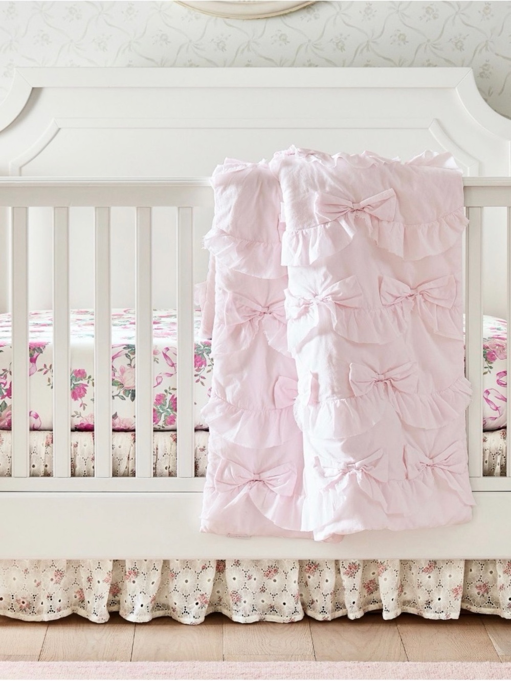 LoveShackFancy Eyelet Crib Skirt